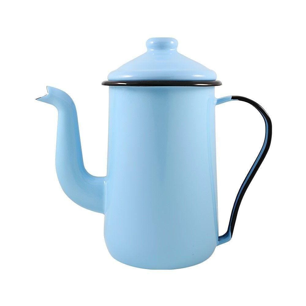 Bule Para Café Tradicional Esmaltado Azul Claro 1,5 L Ewel
