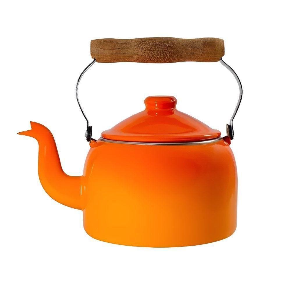 Chaleira Tradicional Esmaltada Laranja 1,8 L Ewel