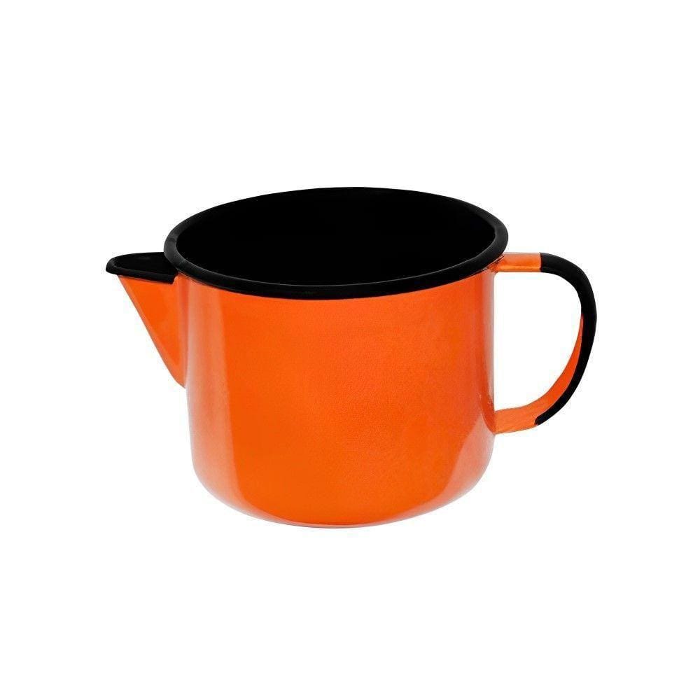 Caneca Com Bico Esmaltada Laranja 1 L Ewel