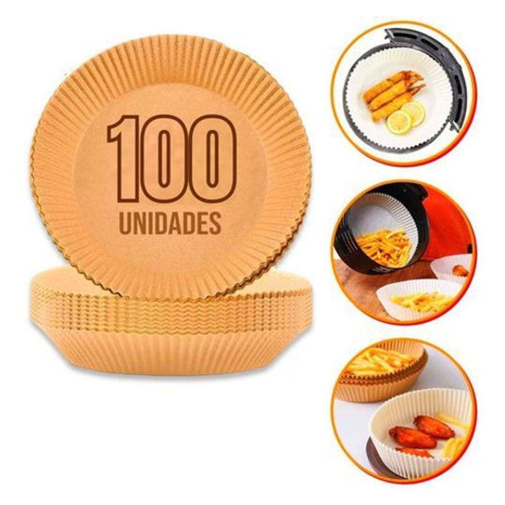 Forro De Papel Tapete Forma Kit Airfryer Microondas Forno