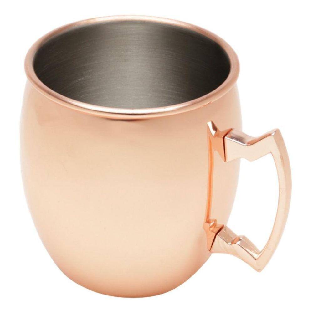 Caneca Moscow Mule Em Inox E Cobre 500Ml Lisa