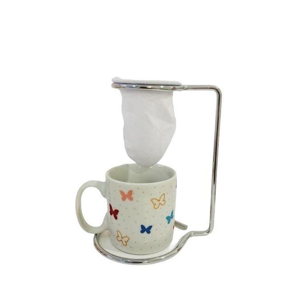 Borboleta Caneca Com Coador