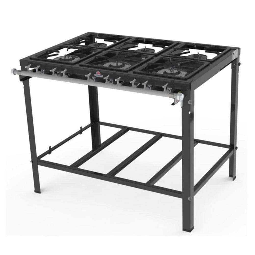 Fogão 6 Queimadores Simples (c/ Registro p/ Forno) PMS-600N - Progás