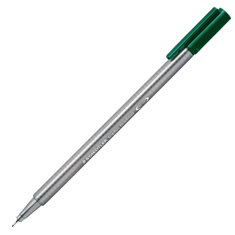 Caneta fineliner 0.3mm Triplus 334-55 Verde Grama Staedtler