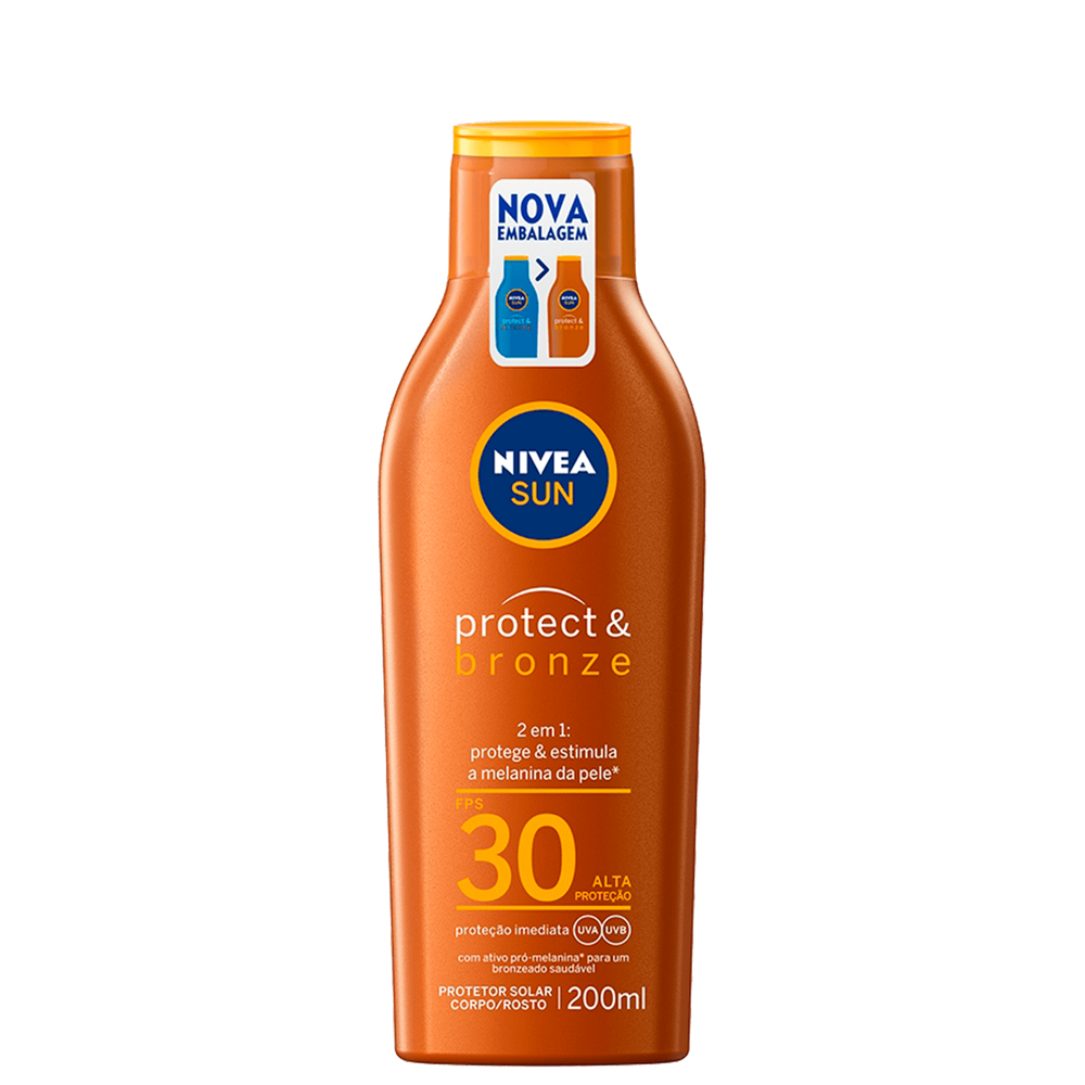 NIVEA SUN Protect & Bronze FPS 30 - Protetor Solar 200ml BLZ