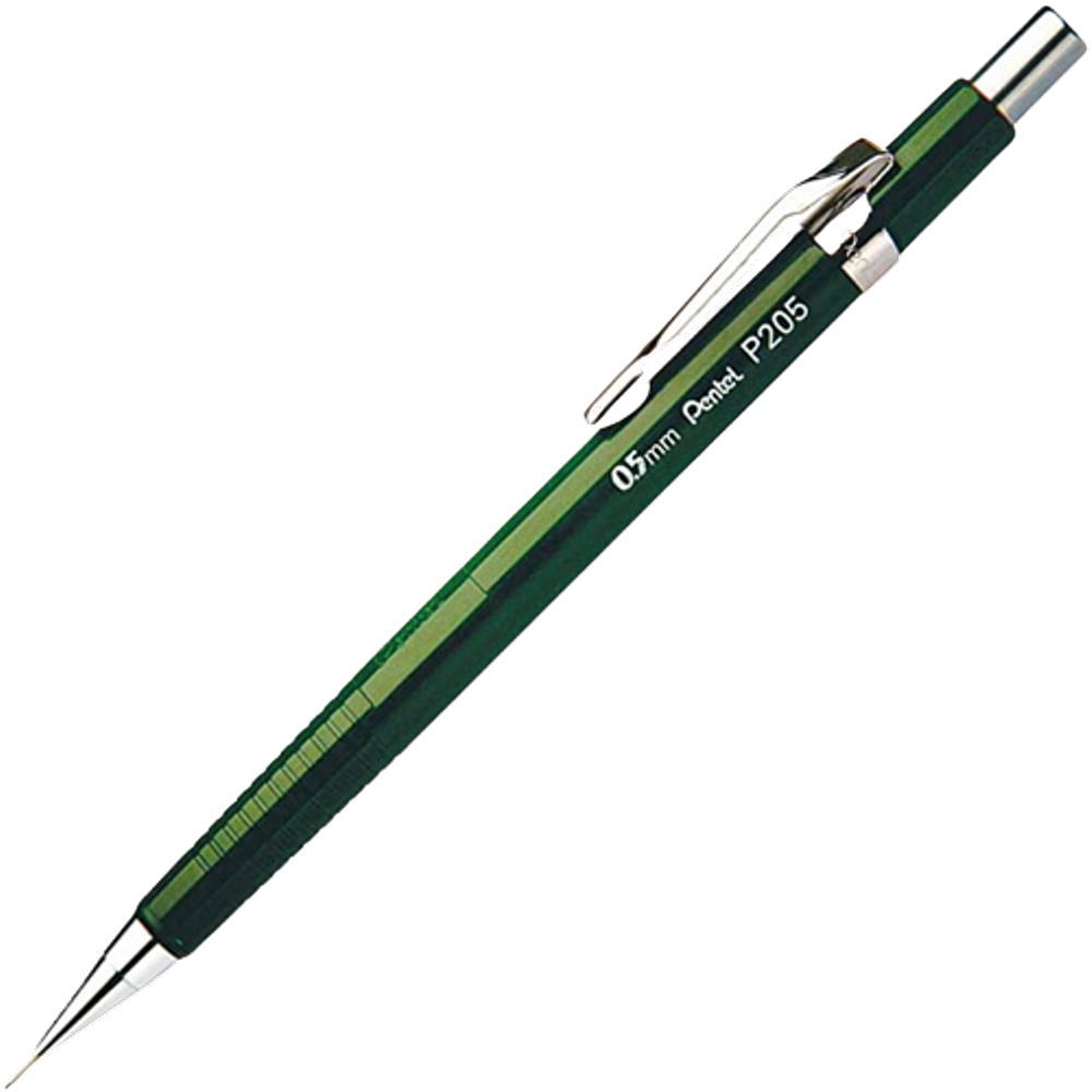 Lapiseira técnica Pentel 0.5mm Sharp P205 Verde Escuro