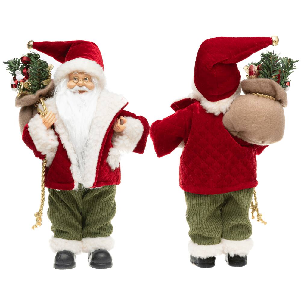 Jogo Papai Noel E Boneco Pelúcia 20cm - Master Christmas