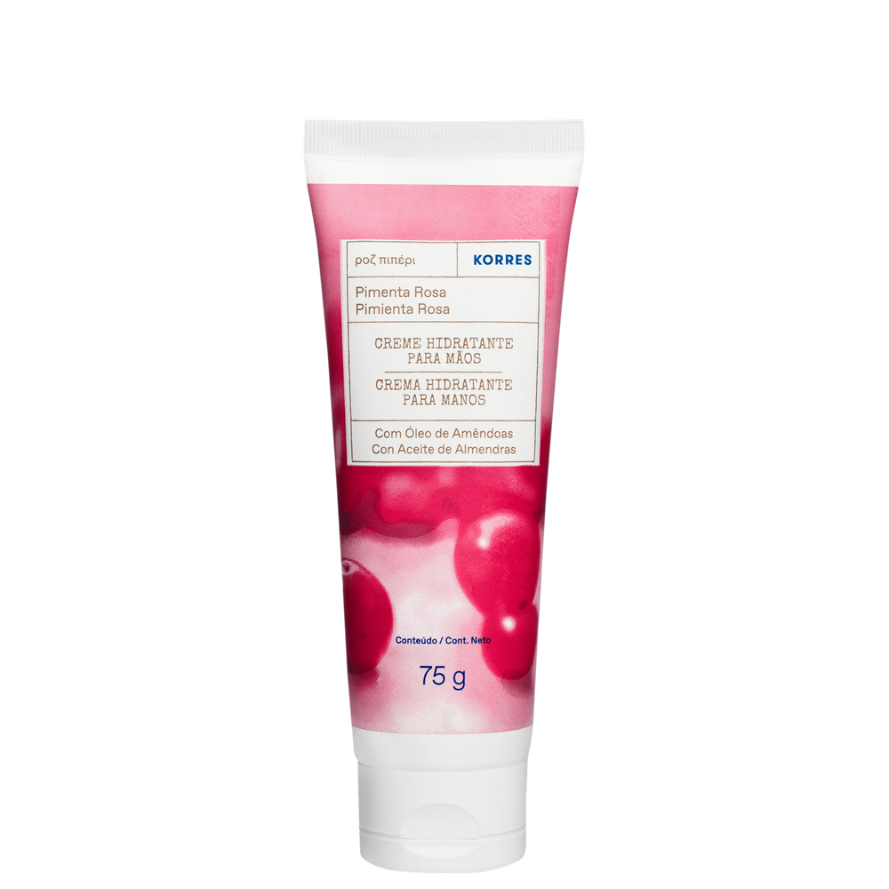 Korres Pink Pepper Hand Cream Creme Para Maos 75Ml