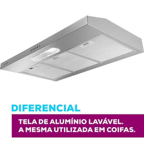 imagem-Depurador Slim Suggar DPS181PR 80cm 3 Velocidades Prata - 110V