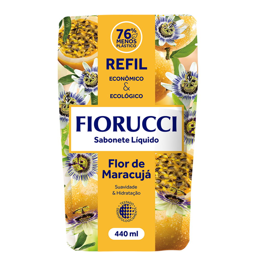 Sabonete Líquido Fiorucci Flor de Maracujá Refil 440ml