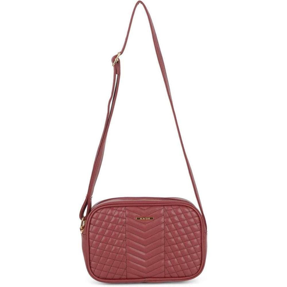 Bolsa Transversal Matelassê Gash Vermelho - 72257