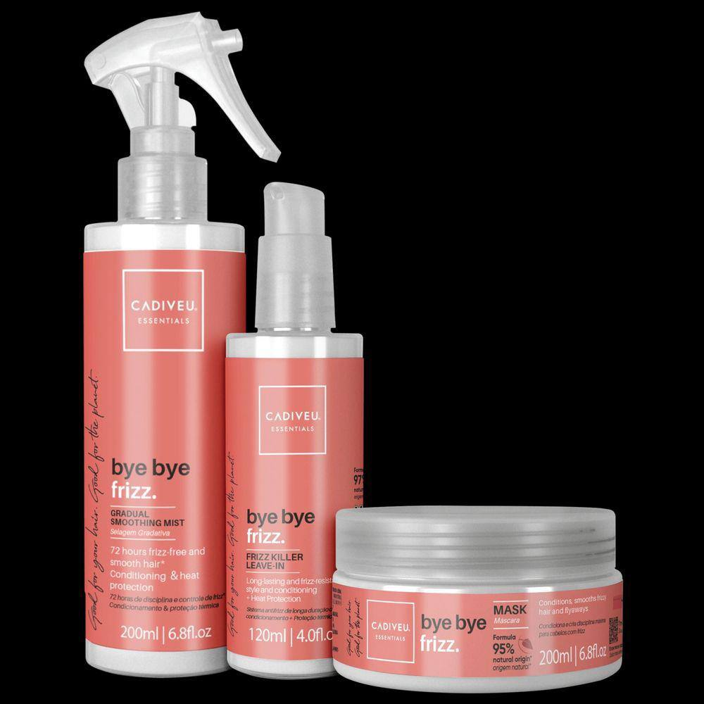 Kit Cadiveu Bye Bye Frizz Tratamento (3 Produtos)