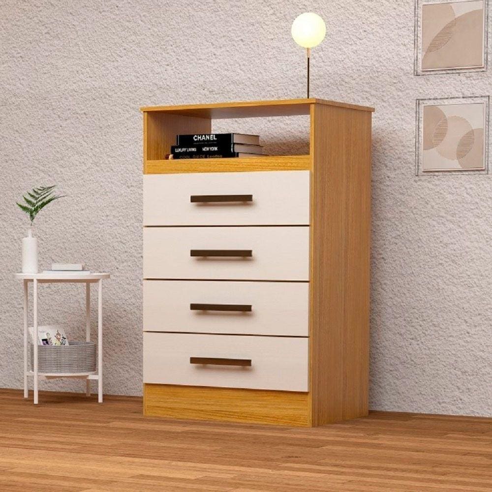 Cômoda Jessica em MDF 4 Gavetas ACP Móveis