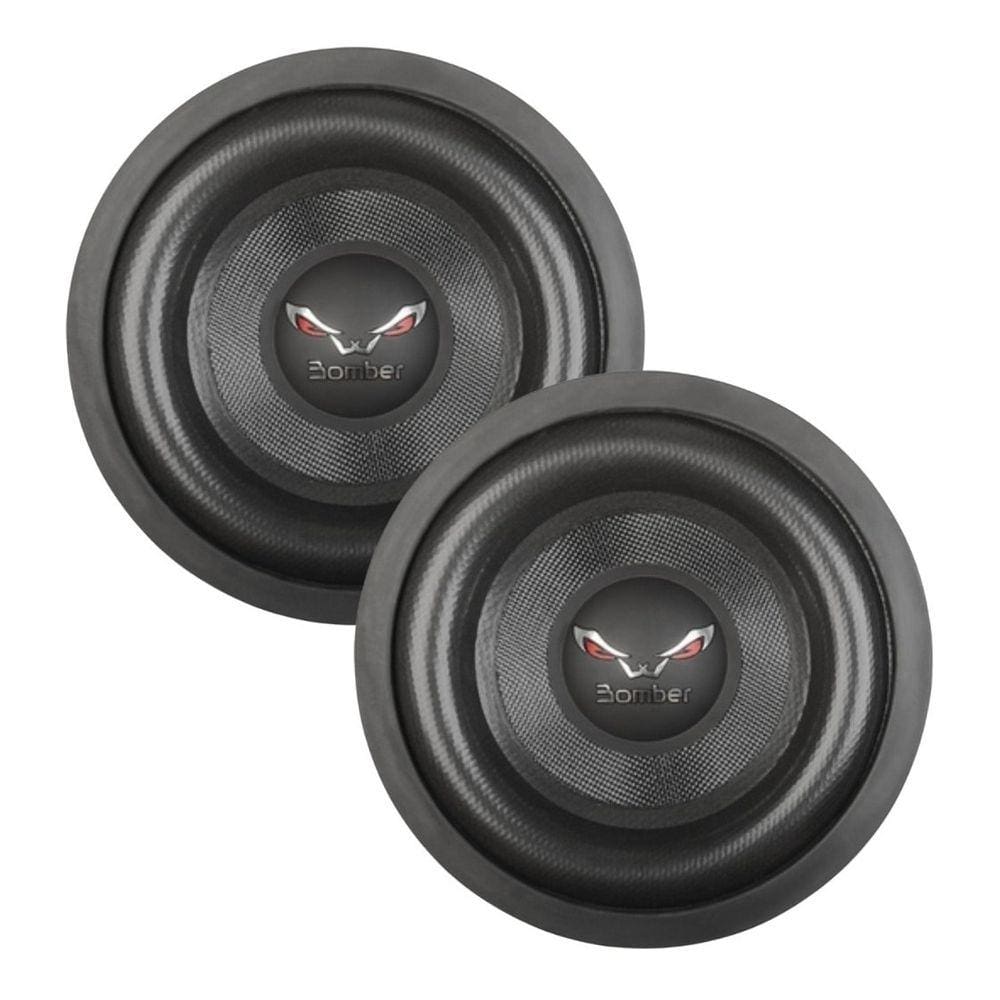 Par Subwoofer 12 Bomber Bicho Papão Bobina Dupla - 800 Watts RMS 4+4 Ohms