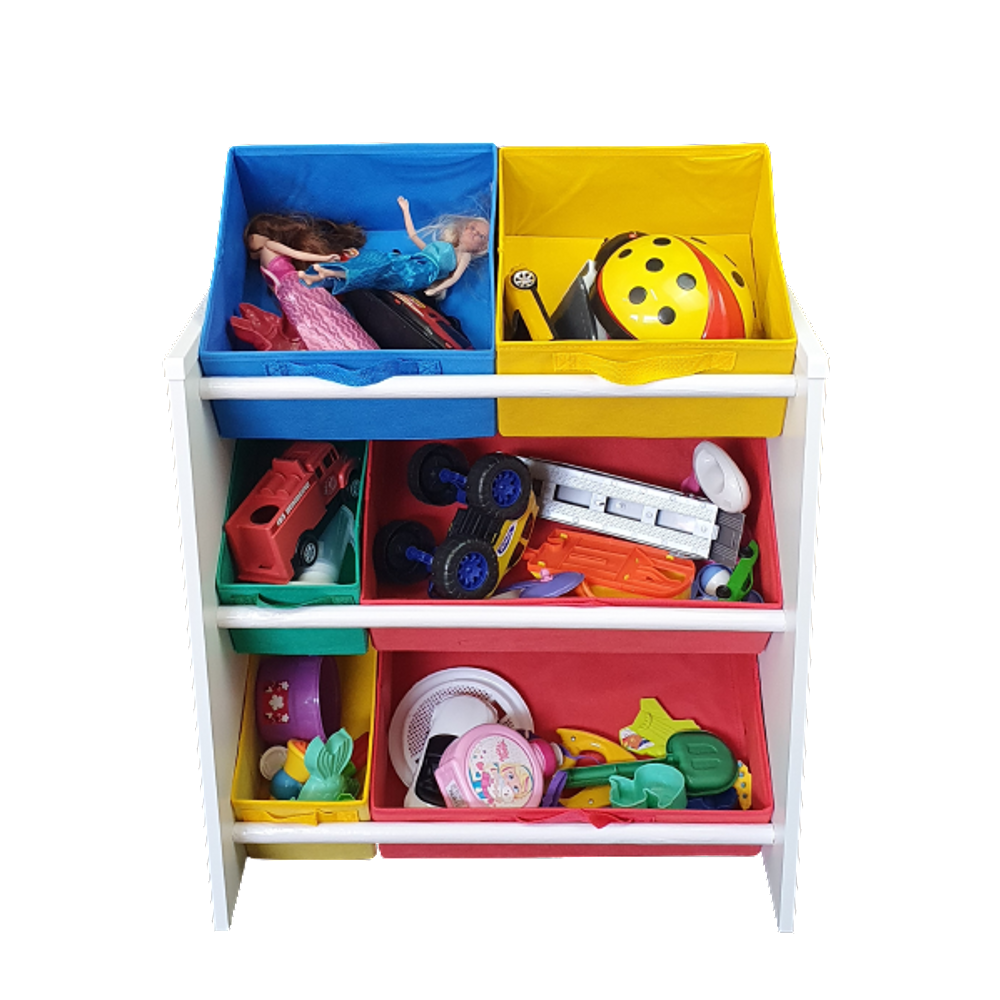 Organizador de brinquedos infantil montessoriano Colorido