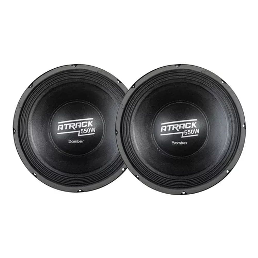 Par Alto Falantes Woofer Bomber Atrack 12 Polegadas 550W RMS 4 OHMS