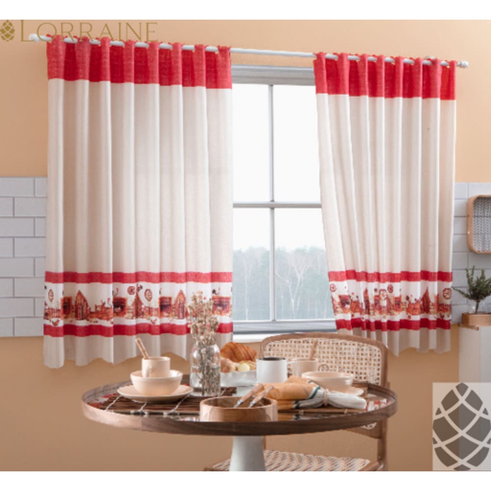 Cortina Para Cozinha 2,00 X 1,20m- Day By Day Sultan- Cores
