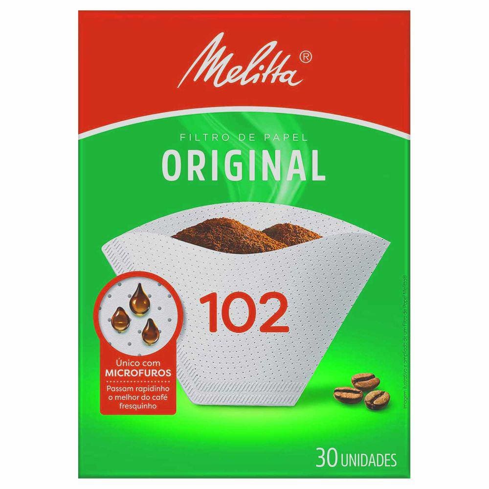 Kit 48un Filtro de Papel 102 p/ Café com Microfuros Melitta