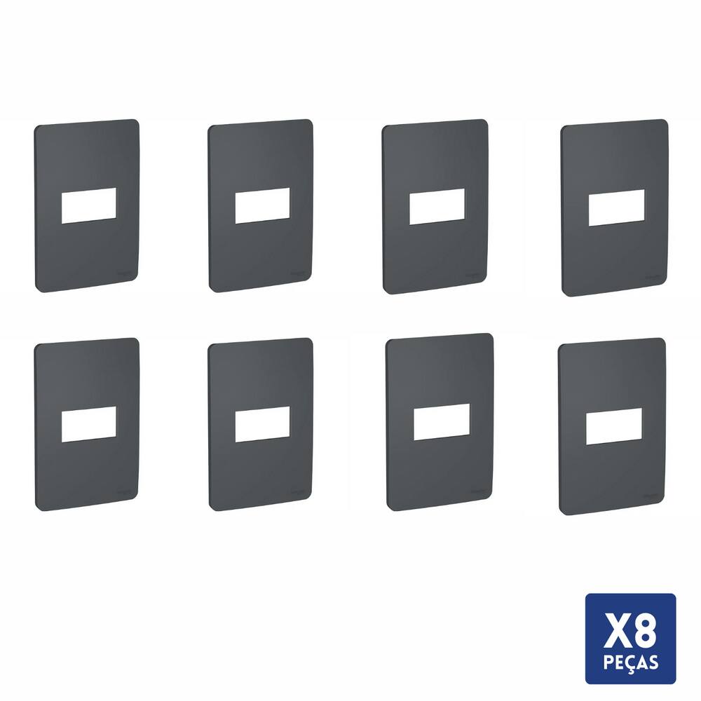 Kit 8 Placa 4X2 1P Stellar Black Orion S730101294