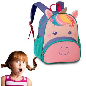 Mochila escolar infantil gata marie luxo, extra