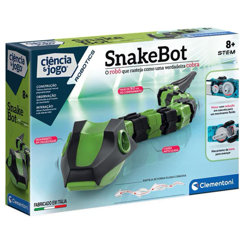 Figura de Montar - Ciência e Jogo - Snakebot - 25 peças - Fun Divirta-se
