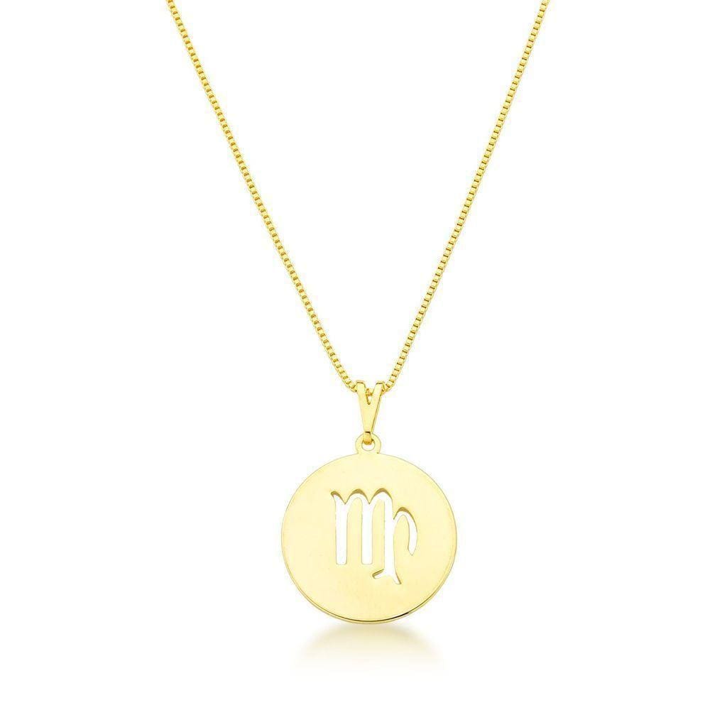 Colar De Signos Banhado A Ouro 18k - Virgem