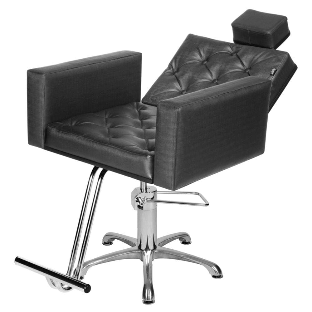 Cadeira Poltrona de Cabeleireiro Recl Evidence Luxo Preto