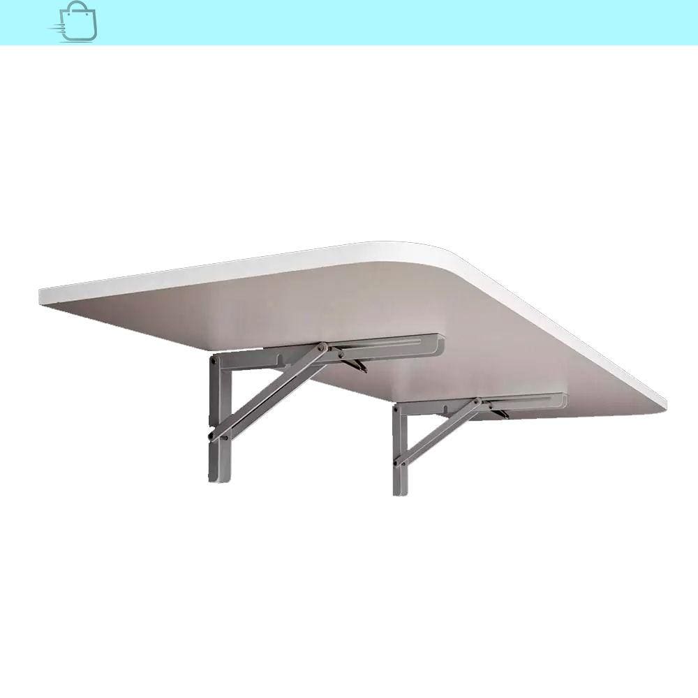 Mesa Dobrável de Parede Bemfixa Branca 80x41cm em MDP