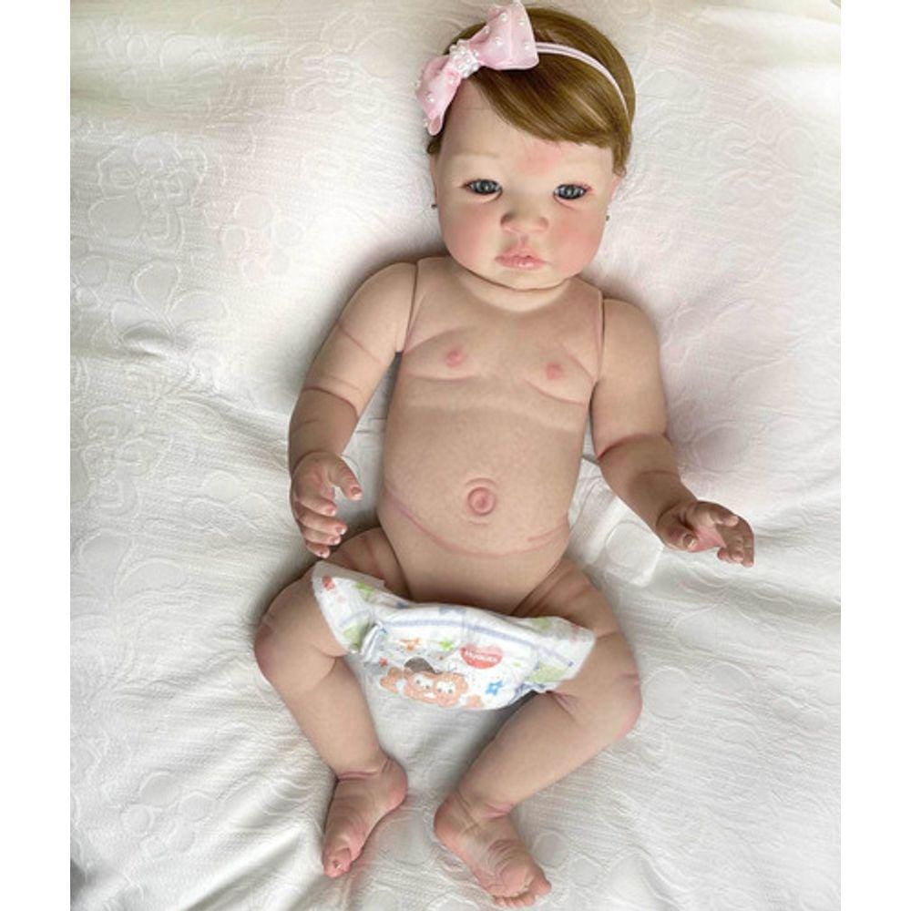 Bebe Reborn Princesa Banho Silicone Realista Menina Xuxinha