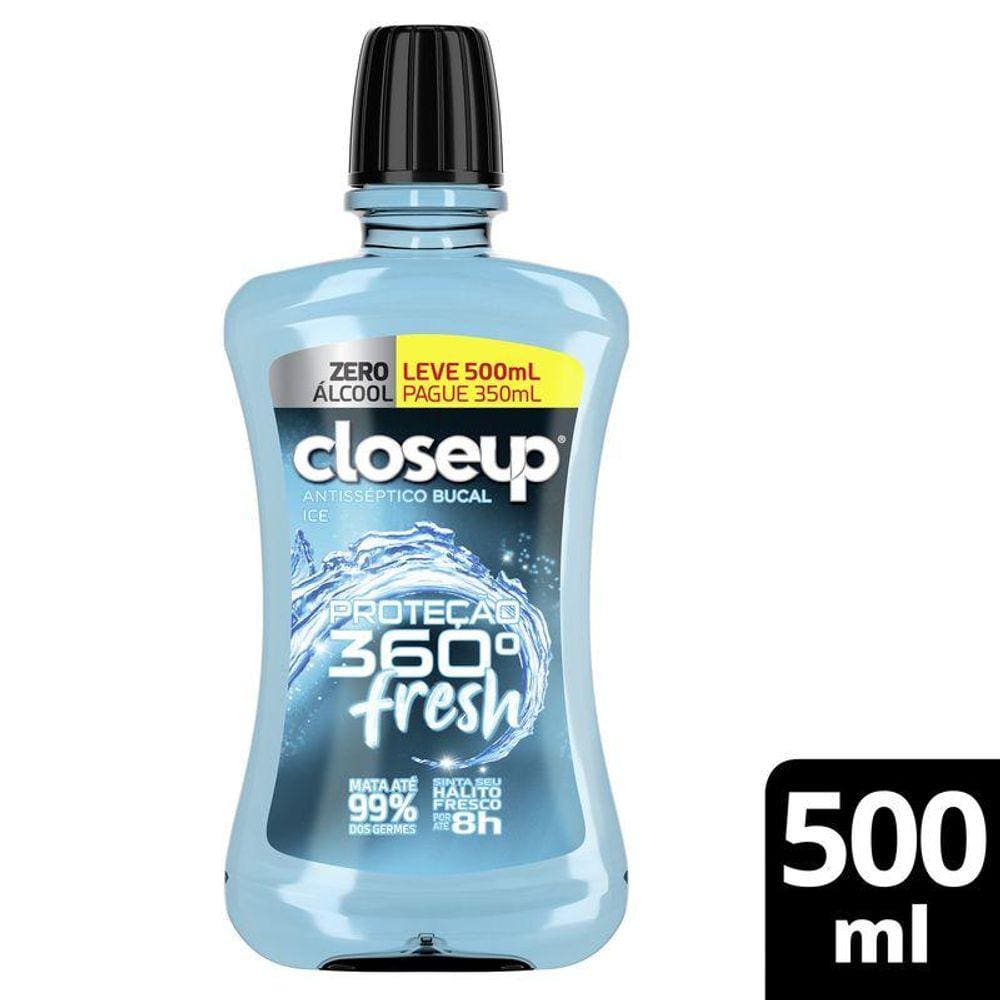 Antisséptico Bucal Closeup Ice sem Álcool 500ml