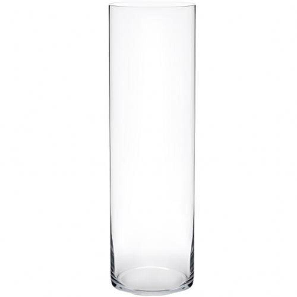 Vaso Cilíndrico De Vidro 14X60Cm Arranjos Florais Decoração