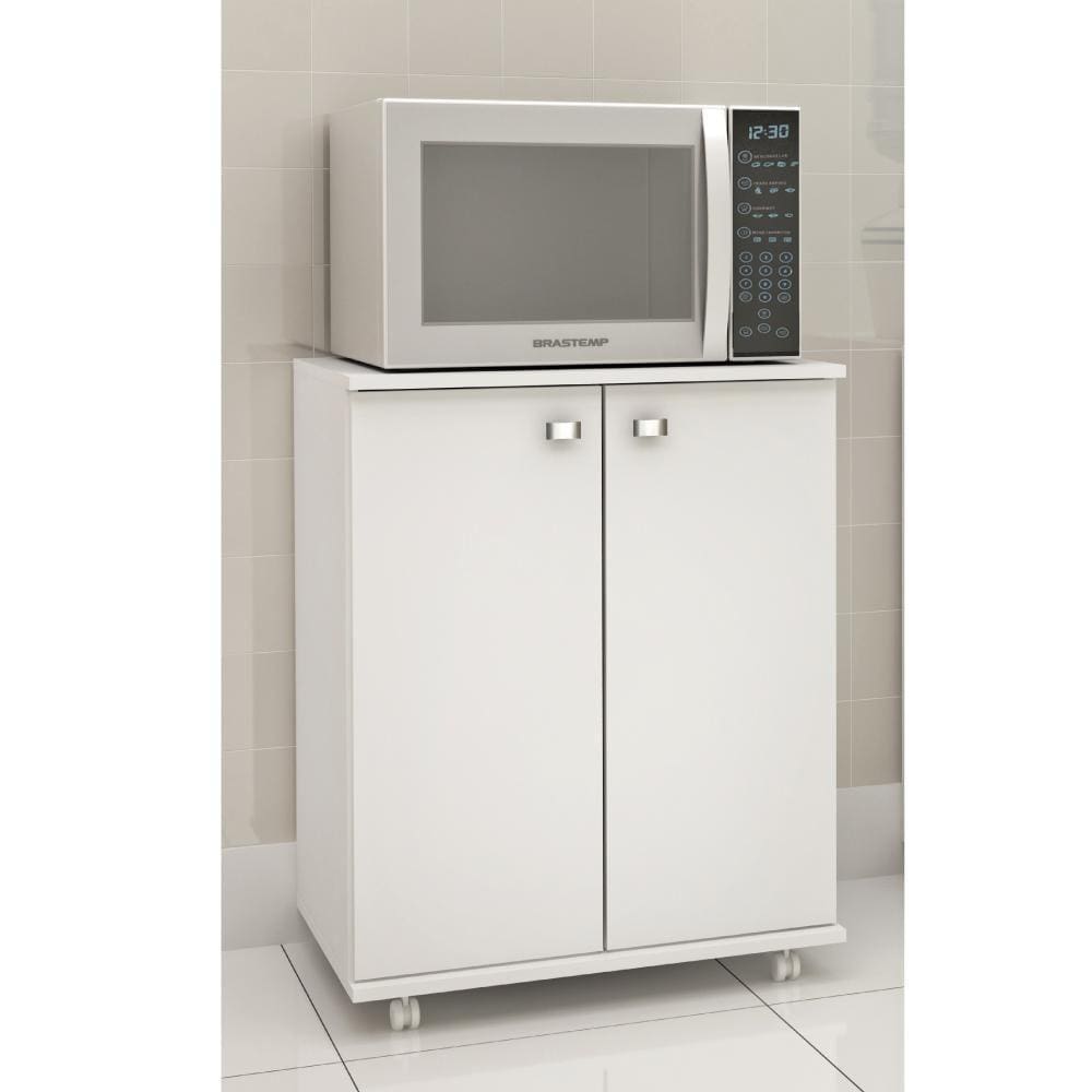 Balcão Multiuso 2 Portas e 1 Prateleira Interna BL3300 Tecno Mobili Branco