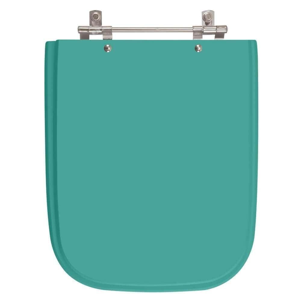 Assento Sanitário Poliester Tivoli Verde Aquamarine Para Ideal Standard
