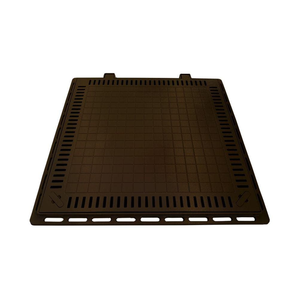 Tampa Casa Máquina Piscina Lisa Articulada Grelha 80x80cm M