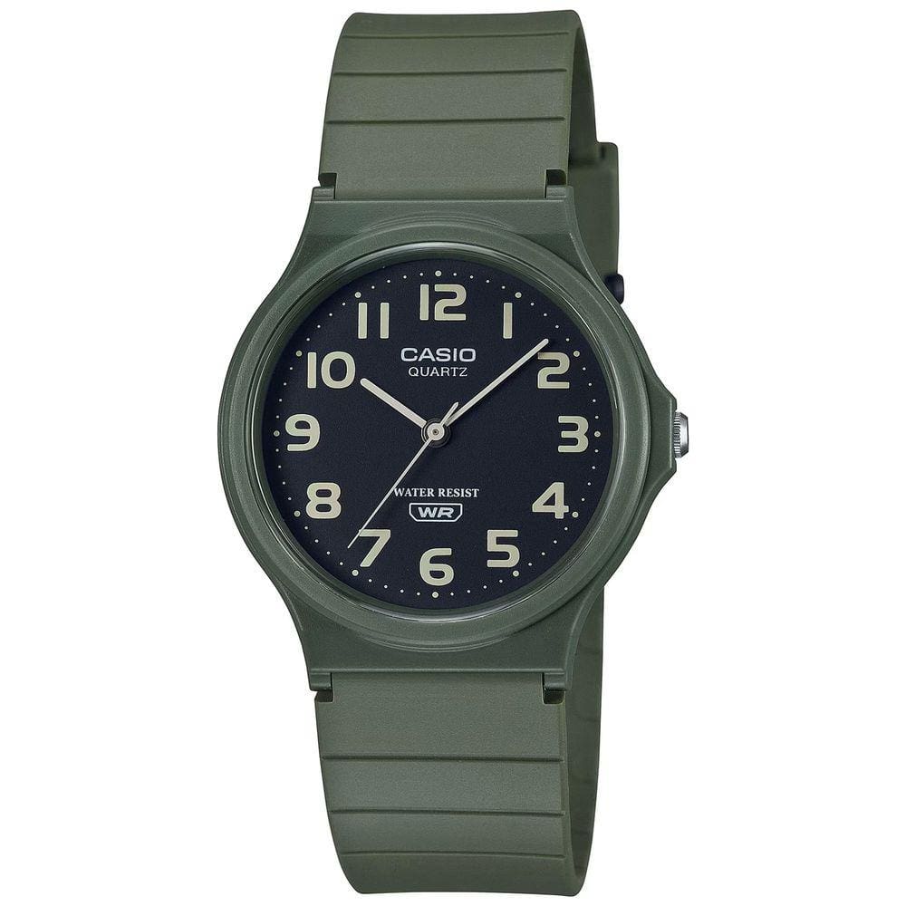 Relógio CASIO verde analógico unissex MQ-24UC-3BDF