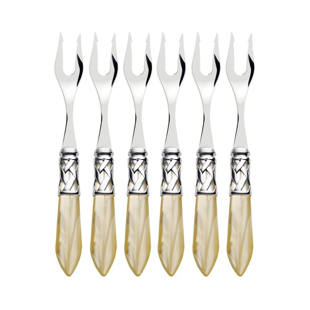 Jogo com 6 Garfos para Petisco Aperitivo Inox Aladim Bugatti