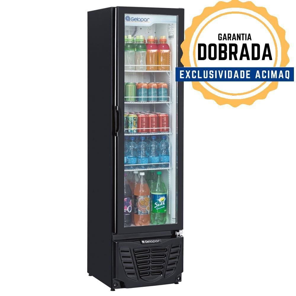 Refrigerador Expositor Gptu-230 Preto 228 Litros Turmalina 127V - Gelopar