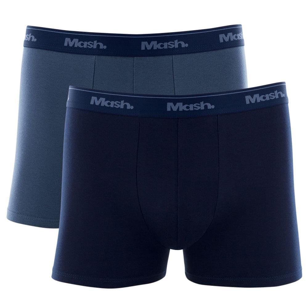 Kit Cueca Boxer Mash 2 Peças Masculina Algodão Elástico