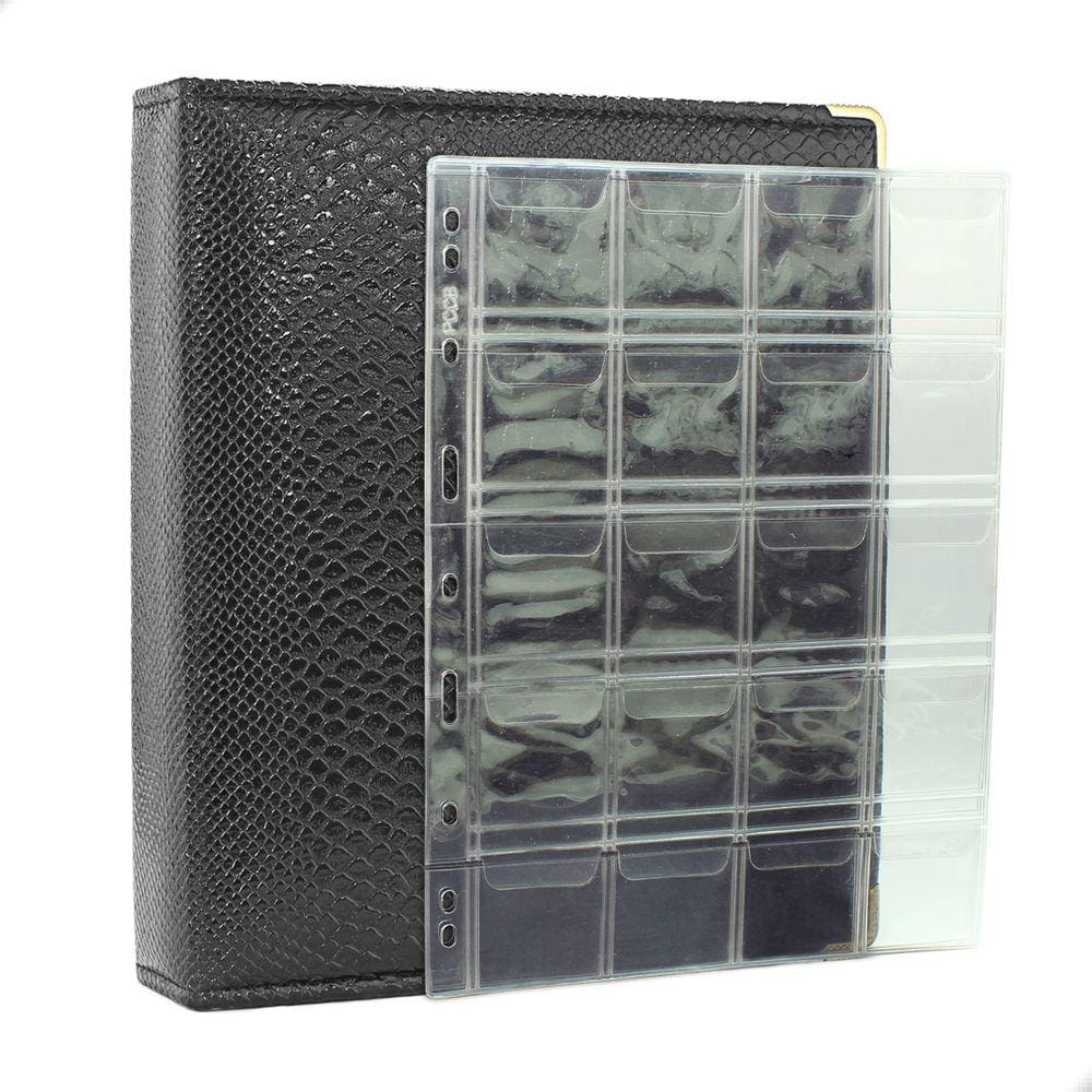 Álbum Fichário 30 Folhas para 600 Moedas 28x21 Cobra P