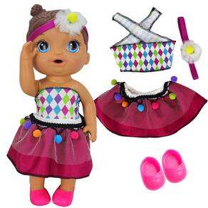 Kit Roupa Boneca Baby Alive - Fadinha