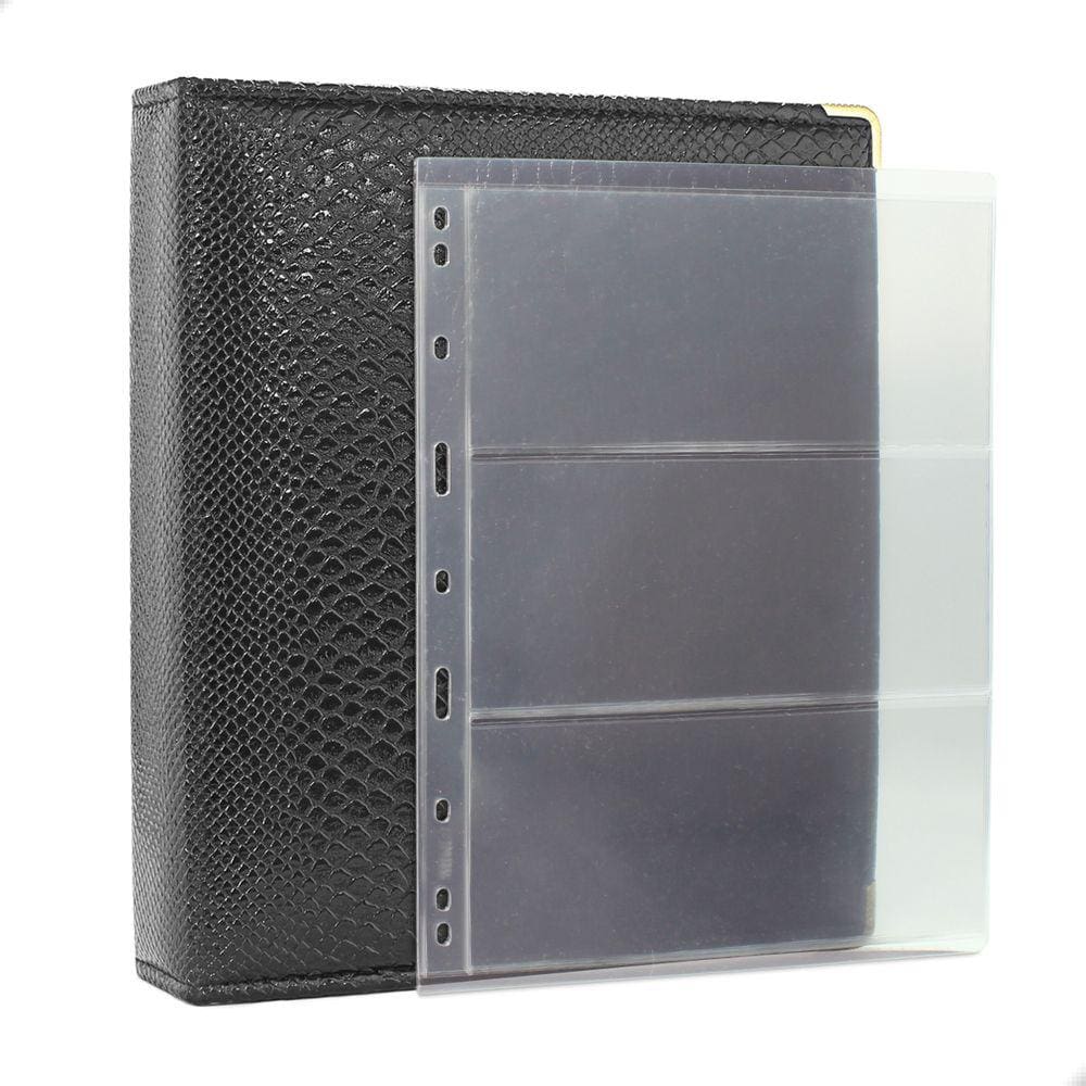 Álbum Fichário 30 Folhas p/ Cédulas 3 Espaços 28x21 Cobra P