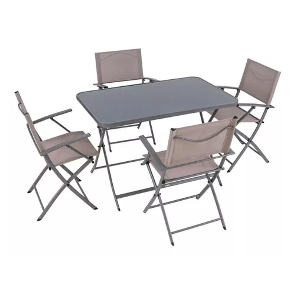 Conjunto Mesas E Cadeiras Dobráveis Mesa E Cadeiras 110x70cm