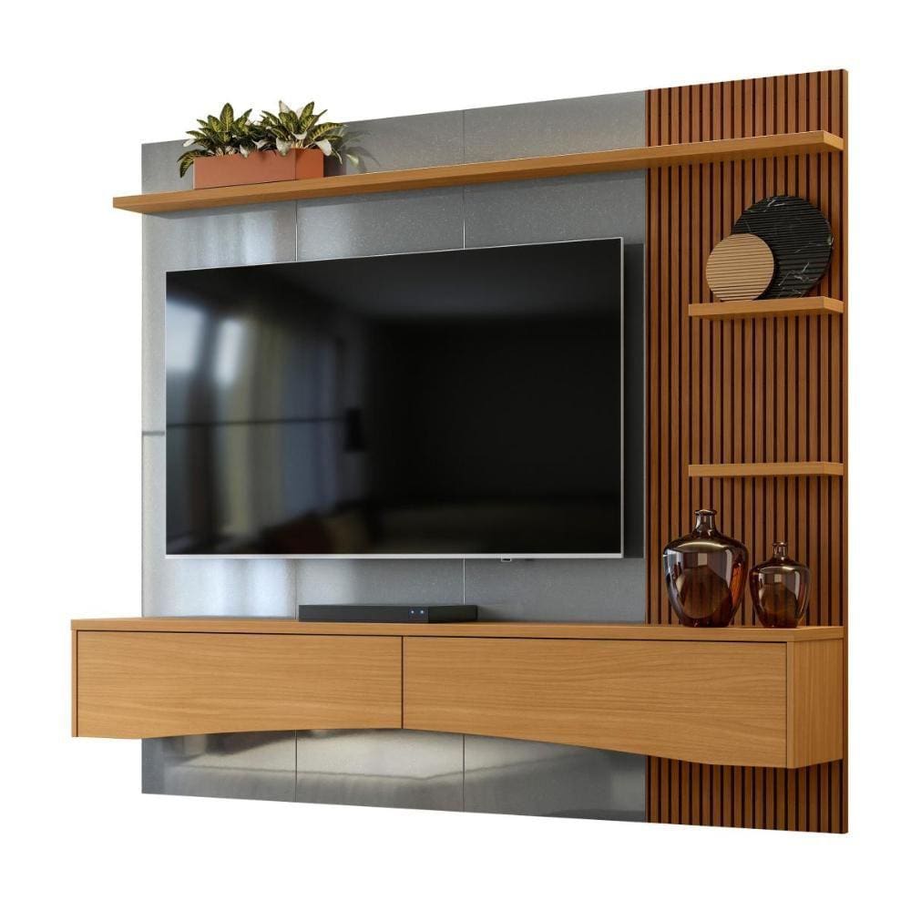 Painel tv com prateleira lateral | Extra