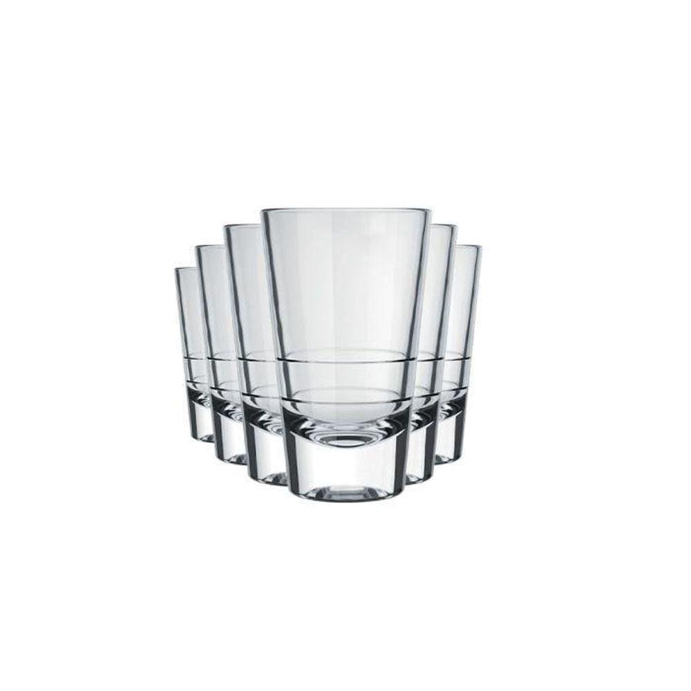 Jogo De Copos Dose Caninha 100Ml Nadir 6 Peças
