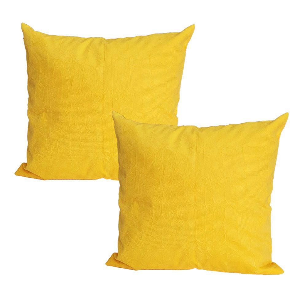 Kit 2 Capas De Almofada Com Zíper 45x45cm Suede Lisa