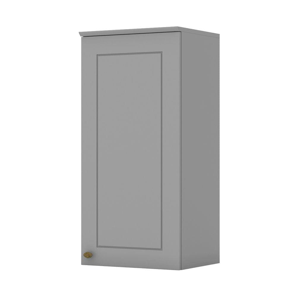 Armário Aéreo 01 Porta 40cm Americana Cinza Henn