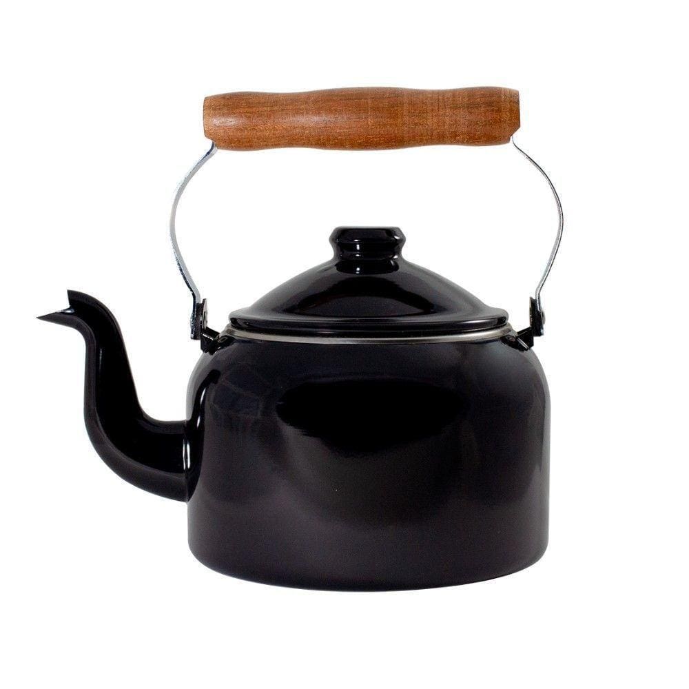Chaleira Tradicional Esmaltada Preta 1,8 L Ewel