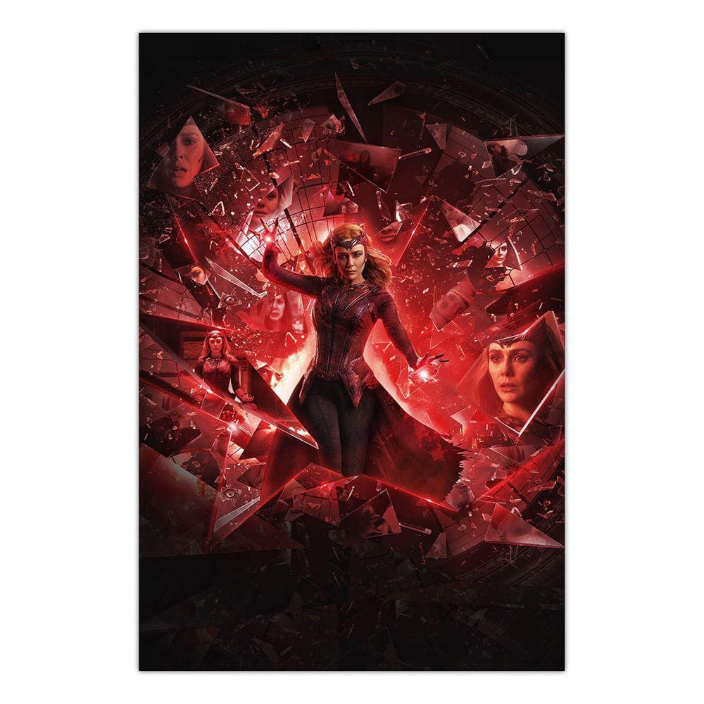 Quadro A3 em MDF Feiticeira Escarlate 002