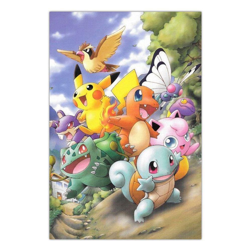 Quadro decorativo A3 pokemon, Pikachu, desenho