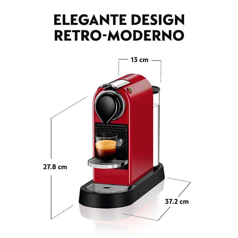 Cafeteira Nespresso Citiz Vermelho Cereja | Extra